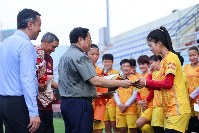 PM meets women footballers ahead of their World Cup campaign